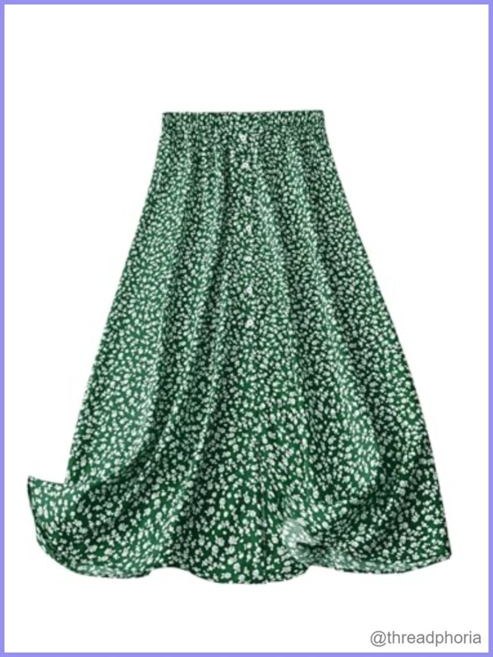 Plus Size Floral Midi Maxi Skirt High Rise Flowy A-Line with Pockets